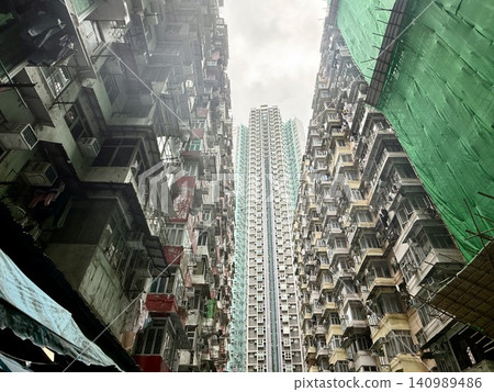 Hong Kong, Monster Mansion (Yik Fat Building) Hong Kong, Monster Mansion (Yik Fat Building) 140989486