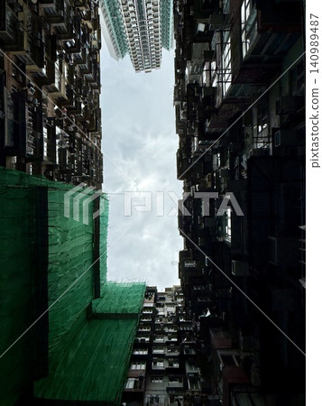 Hong Kong, Monster Mansion (Yik Fat Building) Hong Kong, Monster Mansion (Yik Fat Building) 140989487