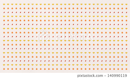 An autumn foliage pattern illustration featuring ginkgo trees, maple leaves, and other leaves. An autumn foliage pattern illustration featuring ginkgo trees, maple leaves, and other leaves. 140990119
