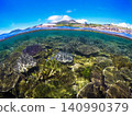 Beautiful coral reef right next to the road 140990379