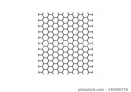 Honeycomb hexagon pattern forming geometric grid ideal as a minimal repeating texture for packaging, web and UI design, architecture visuals, and modern graphics Honeycomb hexagon pattern forming geometric grid ideal as a minimal repeating texture for packaging, web and UI design, architecture visuals, and modern graphics 140990759