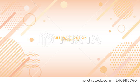 An abstract orange background material combining circles and diagonal lines. An abstract orange background material combining circles and diagonal lines. 140990760