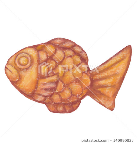 鯛魚燒油畫棒 140990823