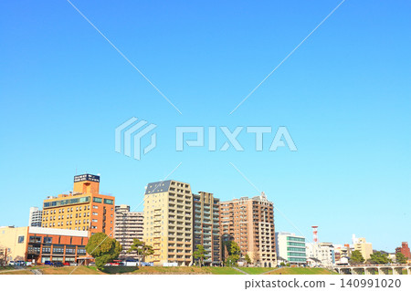 Scenery around Otogawa River, Okazaki City, Aichi Prefecture 140991020