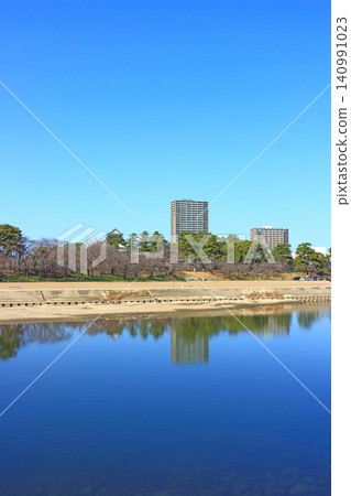 Scenery around Otogawa River, Okazaki City, Aichi Prefecture Scenery around Otogawa River, Okazaki City, Aichi Prefecture 140991023