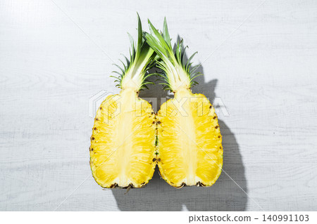 Cross section of pineapple Cross section of pineapple 140991103