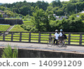 Junior high school students go to school by bicycle Junior high school students go to school by bicycle 140991209