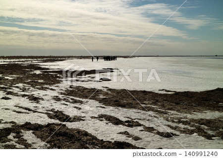 The Notsuke Peninsula in Betsukai Town, Hokkaido, offers a great ice plain walk. The Notsuke Peninsula in Betsukai Town, Hokkaido, offers a great ice plain walk. 140991240