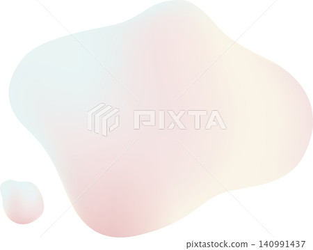 Pastel-toned free gradient fluid shapes 140991437