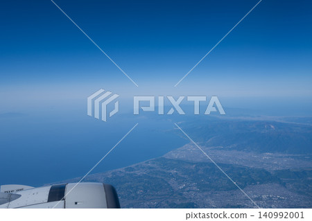 View from airplane window View from airplane window 140992001
