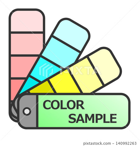 Color swatches for selecting paint or finish colors. Color swatches for selecting paint or finish colors. 140992263