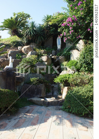 Scenery of Ooe in the Amakusa Islands: Ooe Church (Statue of Mary) Scenery of Ooe in the Amakusa Islands: Ooe Church (Statue of Mary) 140992817