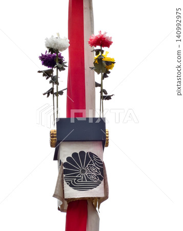 Gion Festival: Kikusui Hoko (Chrysanthemum Float), Tennodai (Platform with Chrysanthemum Design) Gion Festival: Kikusui Hoko (Chrysanthemum Float), Tennodai (Platform with Chrysanthemum Design) 140992975