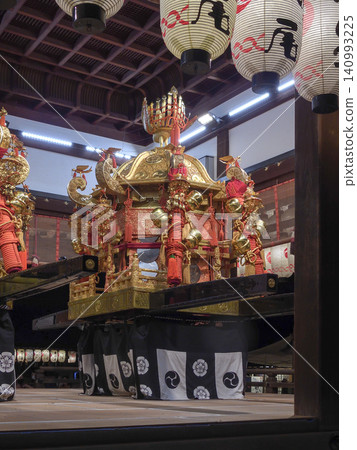 Gion Festival: Three large portable shrines (Yasaka Shrine Dance Hall) Gion Festival: Three large portable shrines (Yasaka Shrine Dance Hall) 140993225