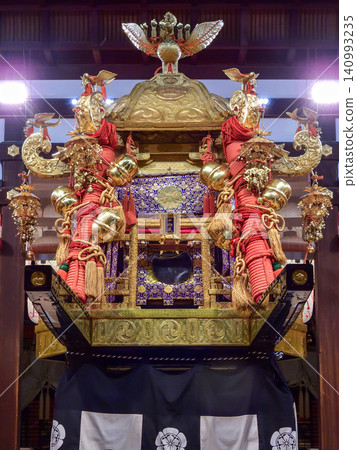 Gion Festival: Three large portable shrines (Yasaka Shrine Dance Hall) Gion Festival: Three large portable shrines (Yasaka Shrine Dance Hall) 140993235