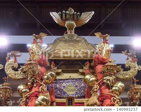 Gion Festival: Three large portable shrines (Yasaka Shrine Dance Hall) Gion Festival: Three large portable shrines (Yasaka Shrine Dance Hall) 140993237