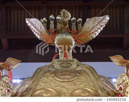Gion Festival: Three large portable shrines (Yasaka Shrine Dance Hall) Gion Festival: Three large portable shrines (Yasaka Shrine Dance Hall) 140993238