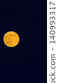 Full moon floating in the night sky 140993317