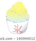 Shaved ice lemon 140994012