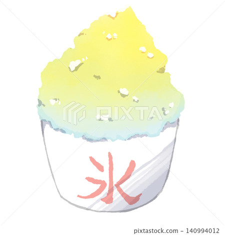 Shaved ice lemon 140994012
