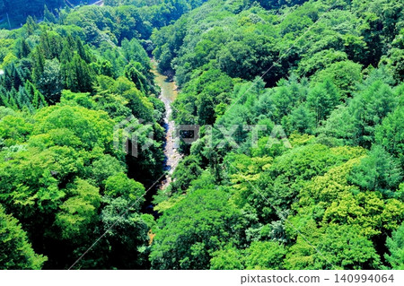 Valleys in Gunma Prefecture in June Springtime Valleys Valleys in Gunma Prefecture in June Springtime Valleys 140994064