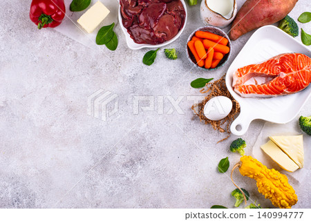 Product containing vitamin A. retinol and beta carotene 140994777