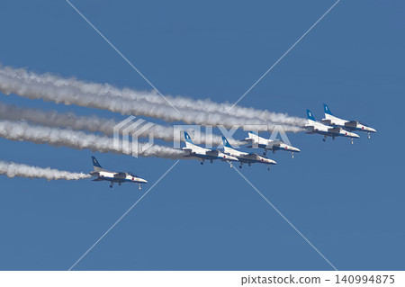 Blue Impulse flight demonstration at Hyakuri Air Base Air Show Blue Impulse flight demonstration at Hyakuri Air Base Air Show 140994875