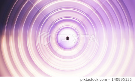 Abstract 3D glowing radial background. Purple concentric rings and glossy sound wave ripples. Futuristic portal aesthetic. Abstract 3D glowing radial background. Purple concentric rings and glossy sound wave ripples. Futuristic portal aesthetic. 140995135