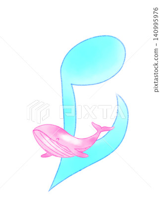 Musical note with a whale Musical note with a whale 140995976