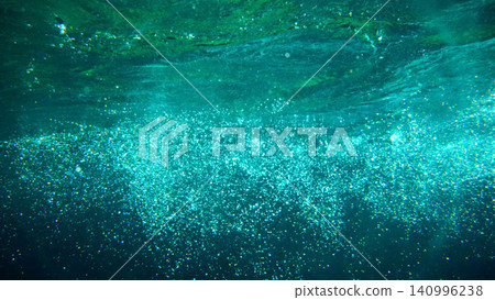 Beautiful underwater scenery dyed in Atera Blue Beautiful underwater scenery dyed in Atera Blue 140996238
