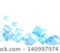 A sparkling cube frame illustration 140997974