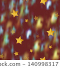 Beautiful seamless pattern with gold foil constellations, stars and nebula, night sky space background 140998317