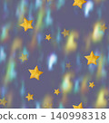 Beautiful gray seamless pattern with gold foil constellations, stars and nebula, night sky background 140998318