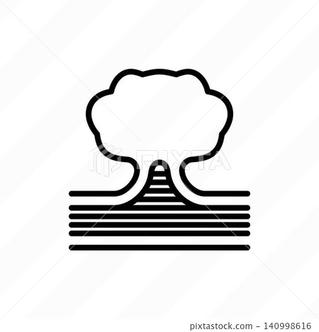 Adenoma, tumor, carcinoma thin line icon. Oncology. Vector illustration. Adenoma, tumor, carcinoma thin line icon. Oncology. Vector illustration. 140998616