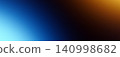 Abstract cinematic gradient background with dark blue and warm orange glowing lights. 140998682