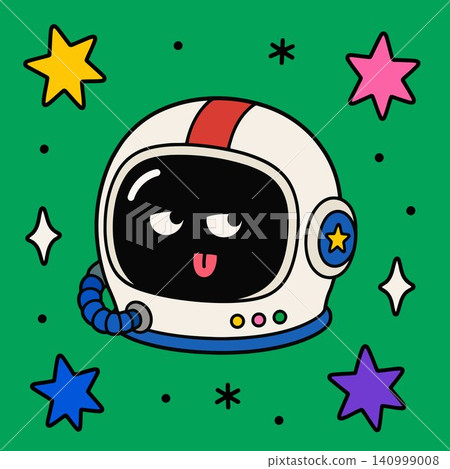 Astronaut mascot in cartoon vector style for space and kids' products Astronaut mascot in cartoon vector style for space and kids' products 140999008
