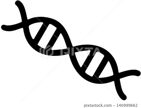 DNA or chromosome line icon 140999662