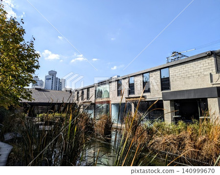 Stylish modern architecture and biotope-style gardens in Seoul, South Korea Stylish modern architecture and biotope-style gardens in Seoul, South Korea 140999670