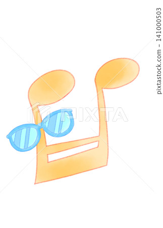Musical note with sunglasses Musical note with sunglasses 141000503