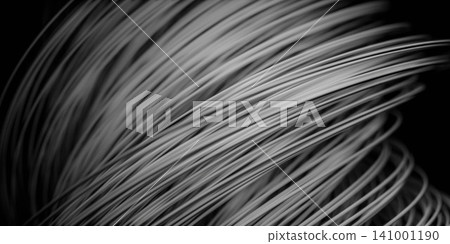 Abstract close-up of coiled metal wire Abstract close-up of coiled metal wire 141001190