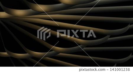Abstract dark flowing lines on black background Abstract dark flowing lines on black background 141001238