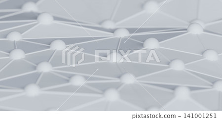 Abstract connected nodes pattern on light gray 141001251