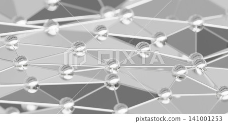 Abstract connected network background 3d render Abstract connected network background 3d render 141001253