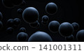 Dark floating spheres abstract background 141001311
