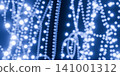 Abstract blue bokeh lights background 141001312