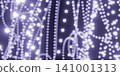 Purple bokeh light background with glowing dots 141001313