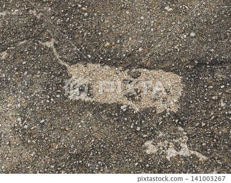 Broken asphalt 141003267