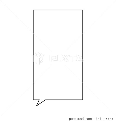 Simple speech bubbles (vertical square) that can be used for messages and dialogue. Simple speech bubbles (vertical square) that can be used for messages and dialogue. 141003573