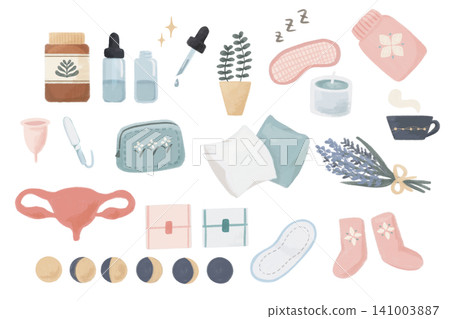 Femcare Femtech 月經保暖自我照顧插圖套裝 Femcare Femtech 月經保暖自我照顧插圖套裝 141003887