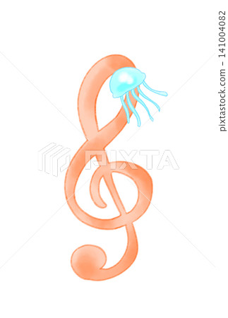 Musical notes with jellyfish Musical notes with jellyfish 141004082